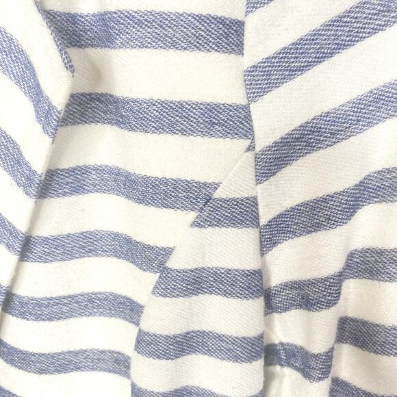 Splendid Navy White Stirped 2 button 2 pocket soft cotton blazer Size Small - Picture 6 of 8